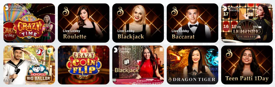 Jeux de casino en direct ECLIPSE CASINO