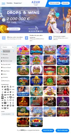 l'application et interface ECLIPSE CASINO